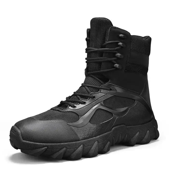 Bottes de randonnée rétro pour hommes – Bottes montantes à lacets avec détails zippés, disponibles e