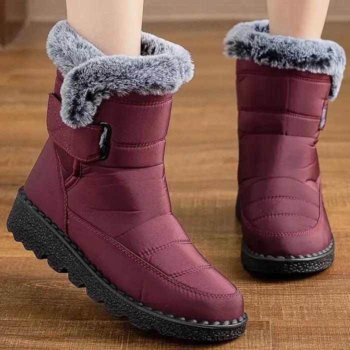 Bottes pour femmes mode bottes d'hiver avec fourrure Super chaude Botas Mujer 2025 chaussures d'hive