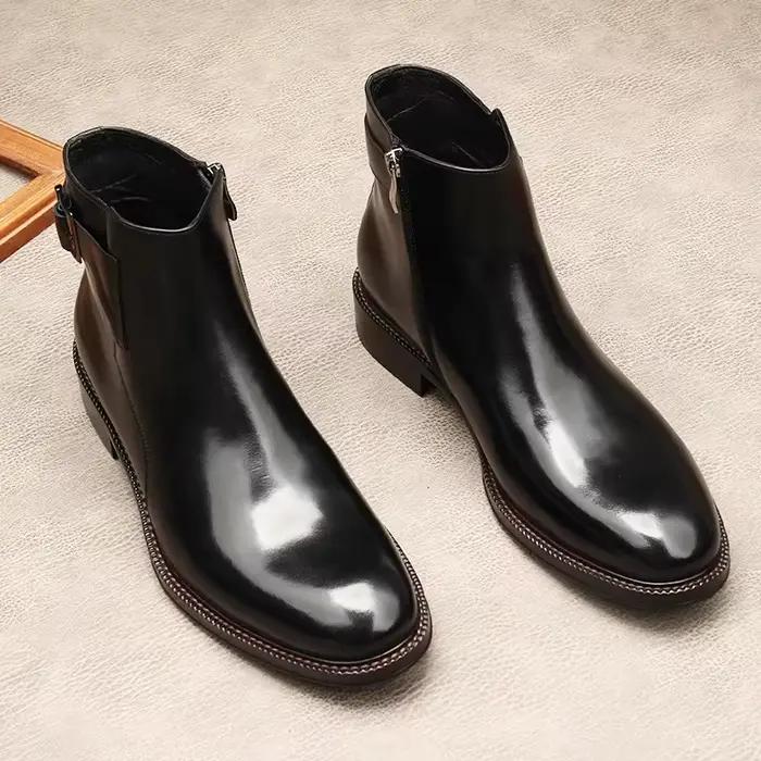 Bottines, bottes militaires pour hommes, bottes pour hommes, style, grande taille