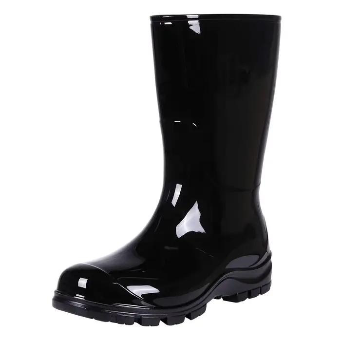 Bebealy mode bottes de pluie pour femmes été jardin chaussures de pluie classique doux travail anti-