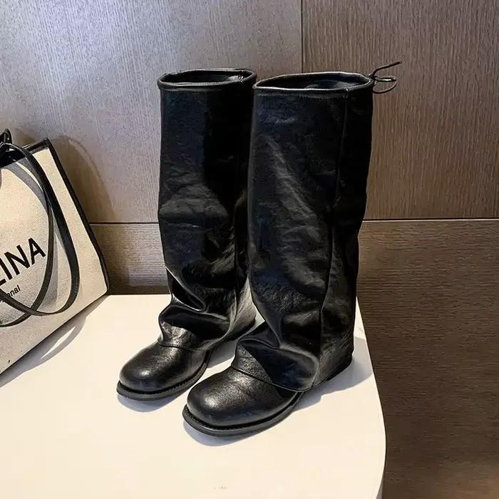 Nouvelles bottes mi-mollet pour femmes, printemps et automne, élégantes et confortables