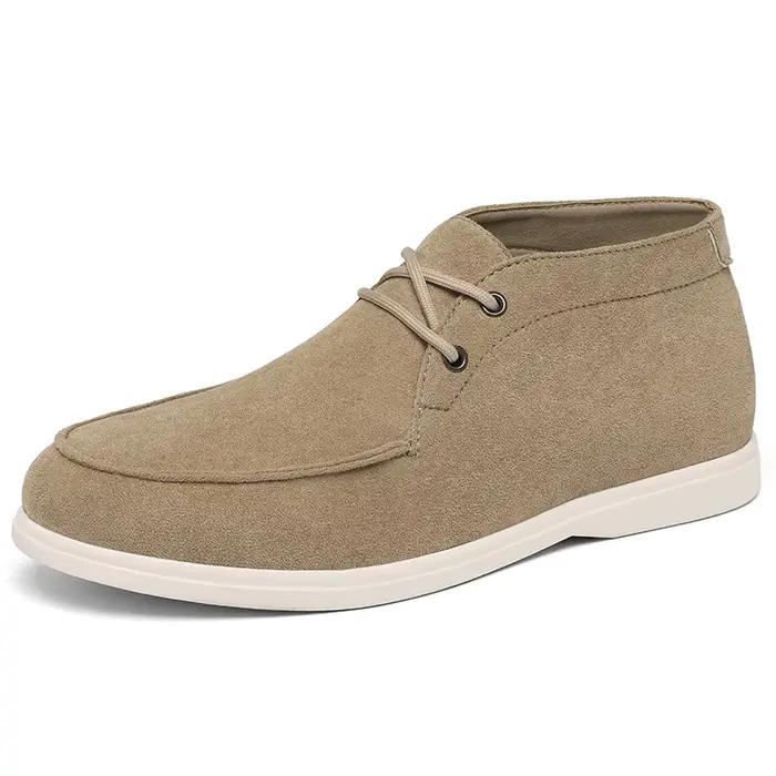 Bottines Chukka classiques en cuir suédé de style britannique pour hommes, bottines décontractées av