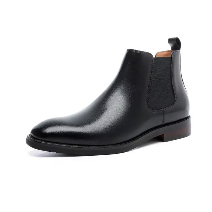 2025 hommes rétro Chelsea bottes hommes mode en cuir véritable bottines hommes Style britannique bot