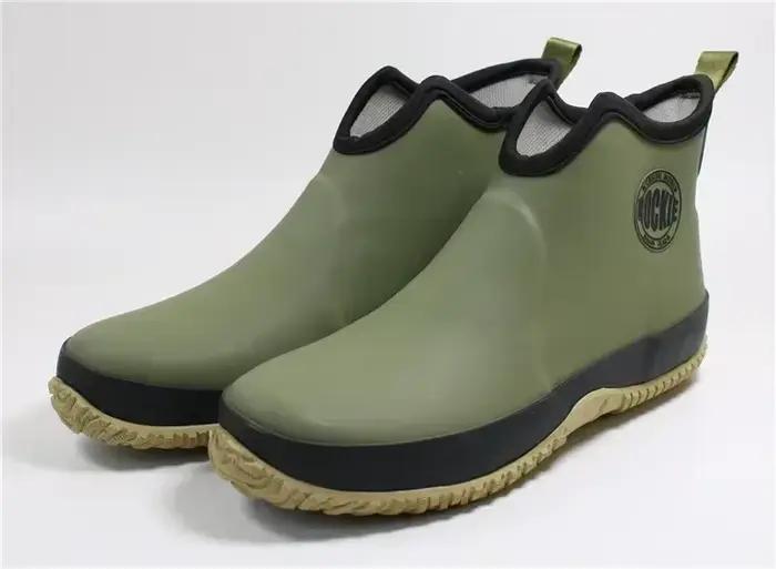 Hommes bottes de pluie mode chaussures en caoutchouc pour homme plate-forme bottes de pluie 2025 aut