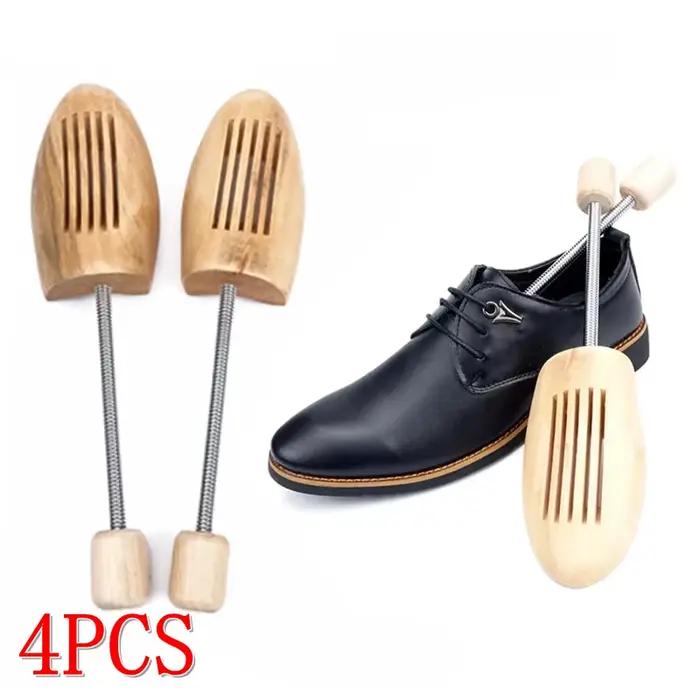 Civière de chaussures en bois, 2 pièces/4 pièces, arbres à chaussures en bois Anti-déformation pour hommes et femmes, chaussures de printemps façonnant l'arbre, Anti-rides, dure