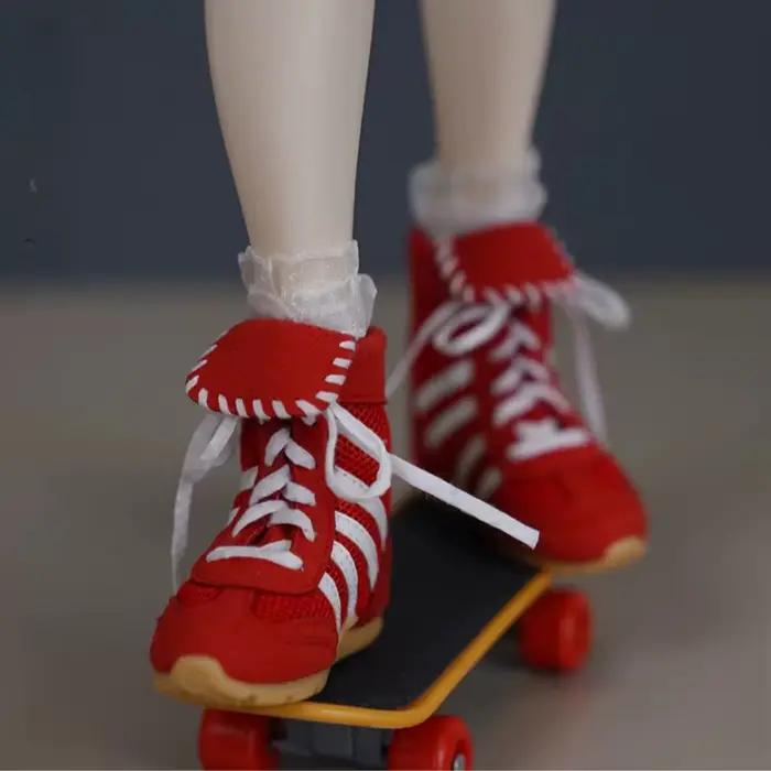 Chaussures de poupée BJD pour poupée 1/4, chaussures hautes décontractées à lacets, accessoires de poupée, cadeau DIY