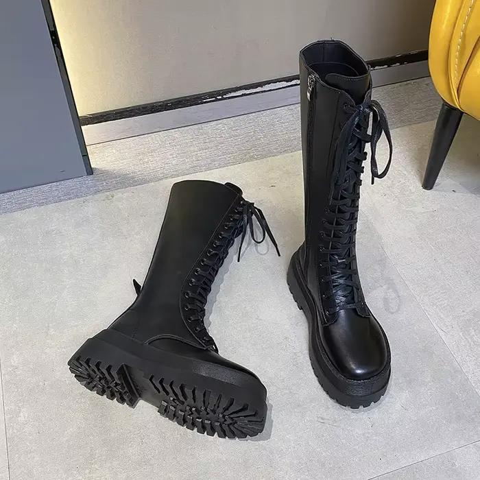 Bottes hautes Sexy en Pu pour femmes