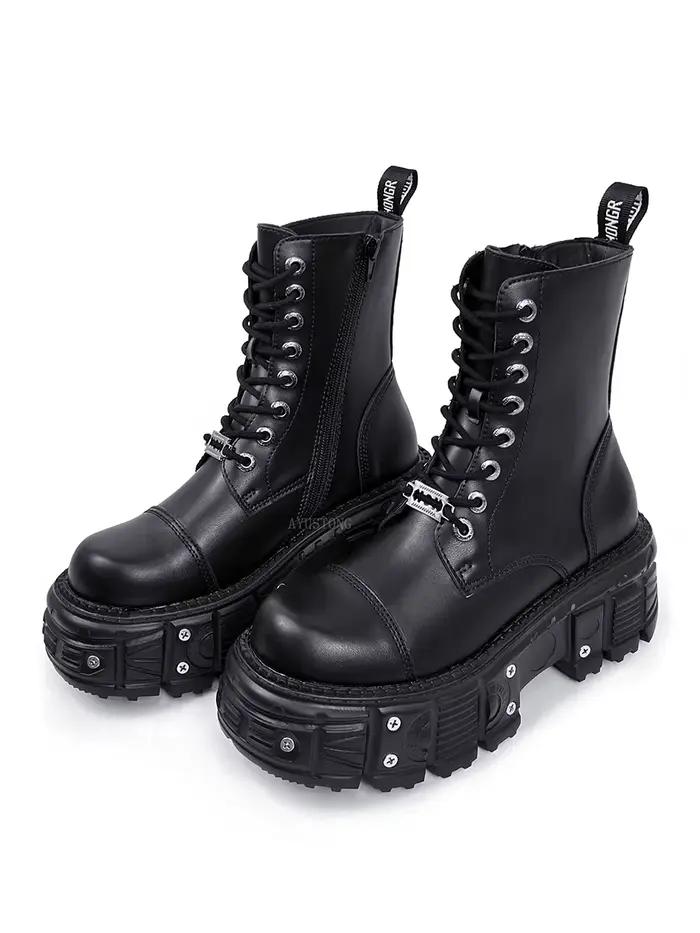Bottines Punk à plateforme pour femmes