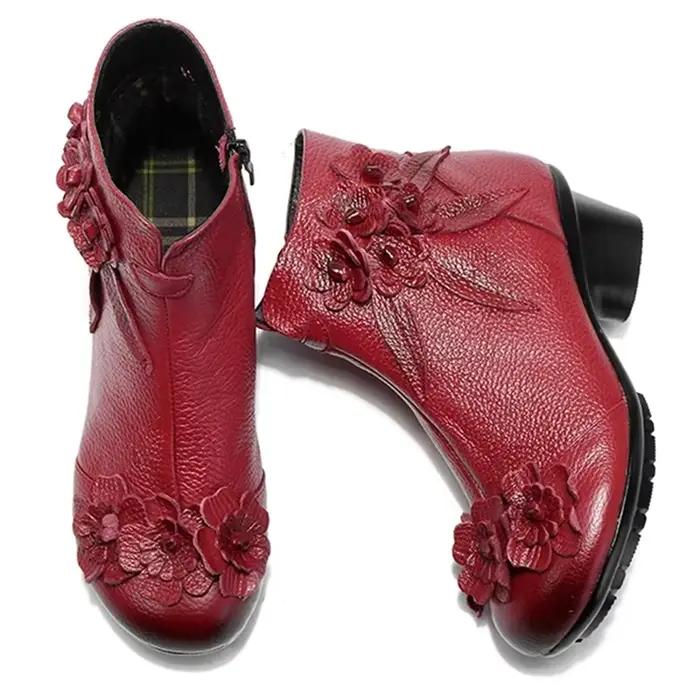 Bottes Astronomiques Antidérapantes en Cuir group pour Femme