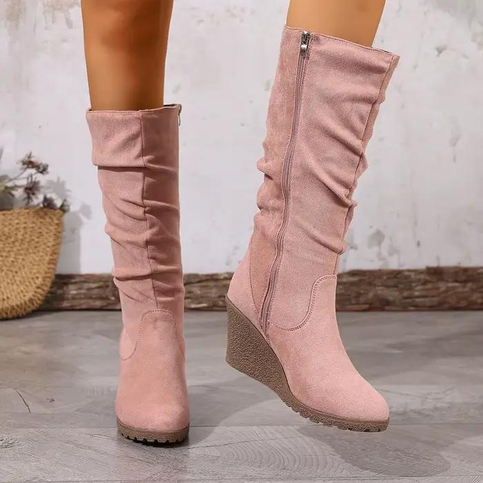 Bottes pour femmes élégantes et confortables avec fermetures éclair latérales pour printemps et automne occasions spéciales et quotidienne