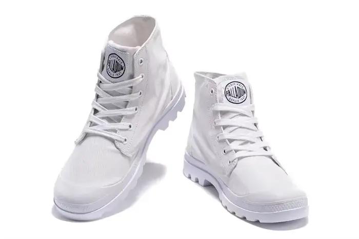 Original extérieur PALLADIUM Pampa classique toile chaussure cheville Botas Cowboy baskets bottes mode toile chaussures taille Eur 35-45