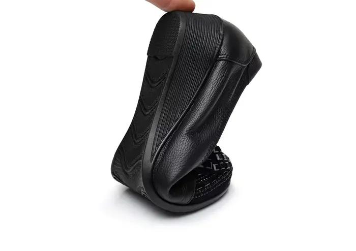 Chaussures d'été en cuir véritable pour femmes