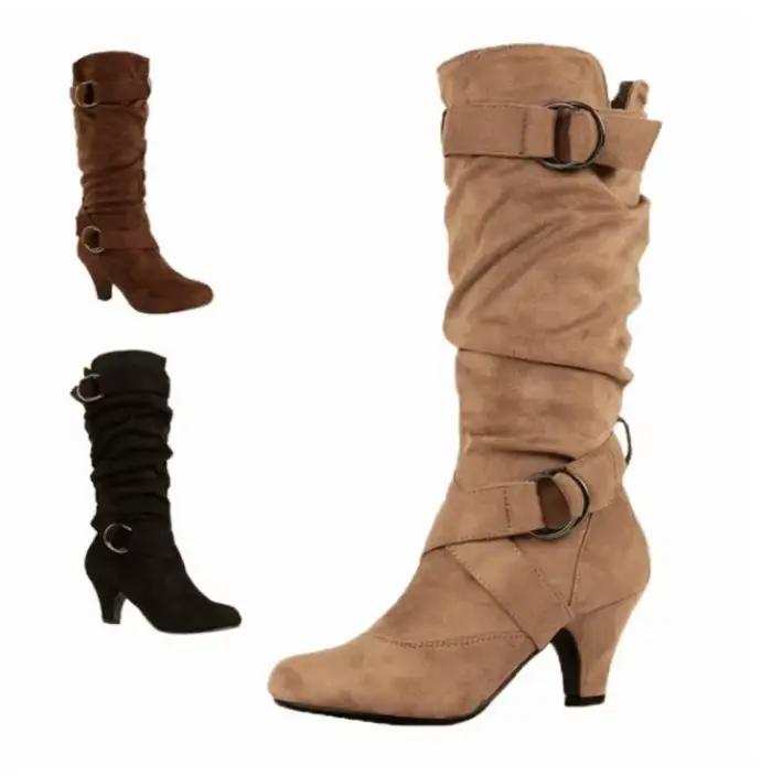 Bottes hautes au genou pour femmes