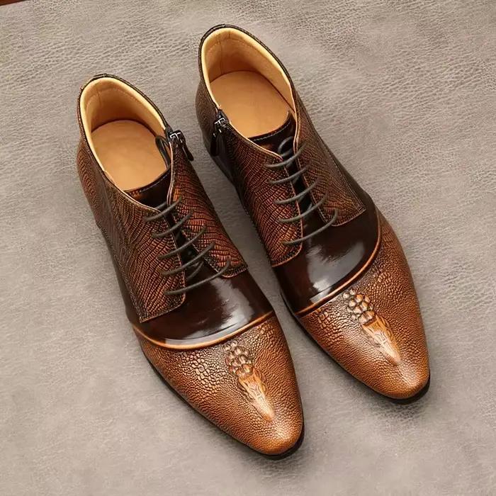 Bottes Chelsea en cuir haut de gamme faites à la main pour hommes