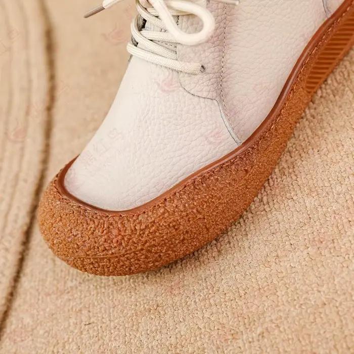 Bottes en cuir véritable pour femmes