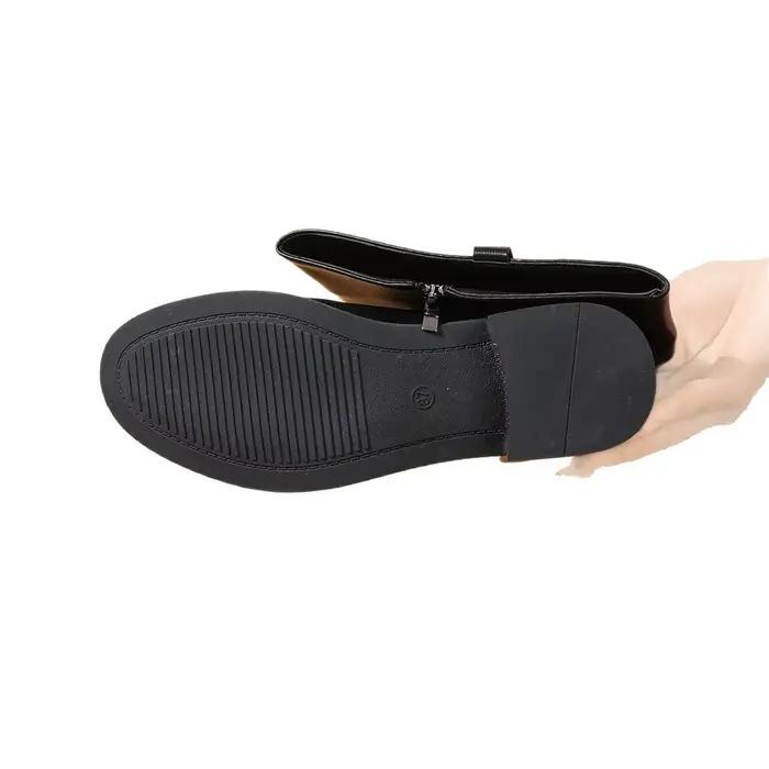 Bottes de mode montantes à ceinture pour femme