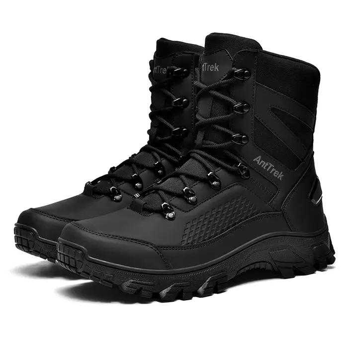 Bottes de combat CHRLCK pour homme imperméables et antidérapantes idéales pour randonnée et activités extérieures toute l'année