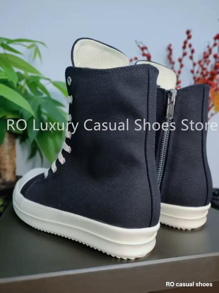 Bottes en toile noires au design classique Ro
