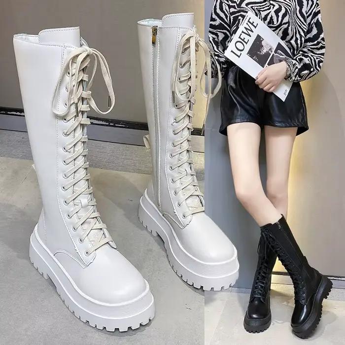 Bottes hautes Sexy en Pu pour femmes