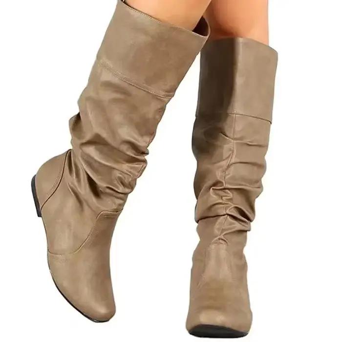 2025 nouvelles femmes bottes plates mode
