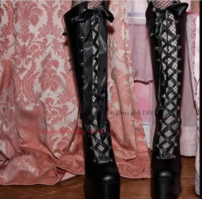 Bottes mi-mollet en velours sexy à bout rond