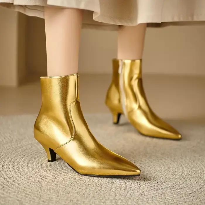 Bottines Chelsea de luxe à bout pointu