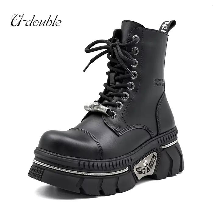 Bottines Punk à plateforme pour femmes