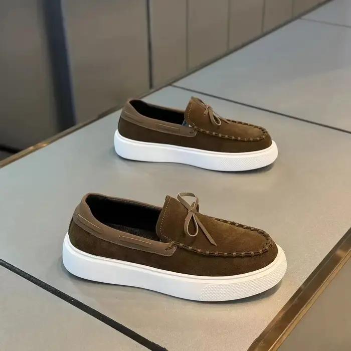 Hommes mocassins chaussures en cuir décontractées