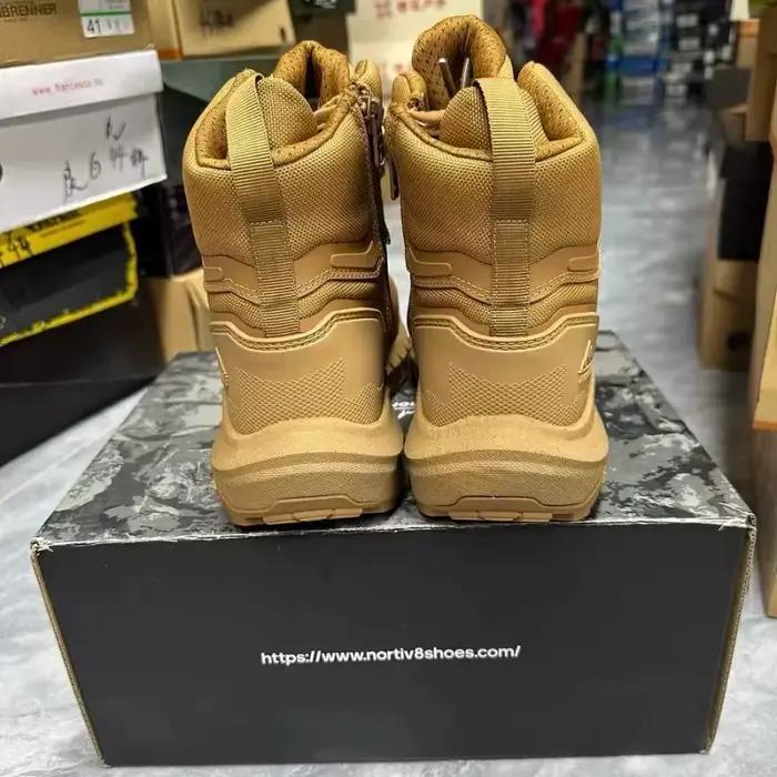Bottes de randonnée montantes confortables de marque originale avec fermeture éclair, idéales pour l'escalade en montagne, collection automne/hiver