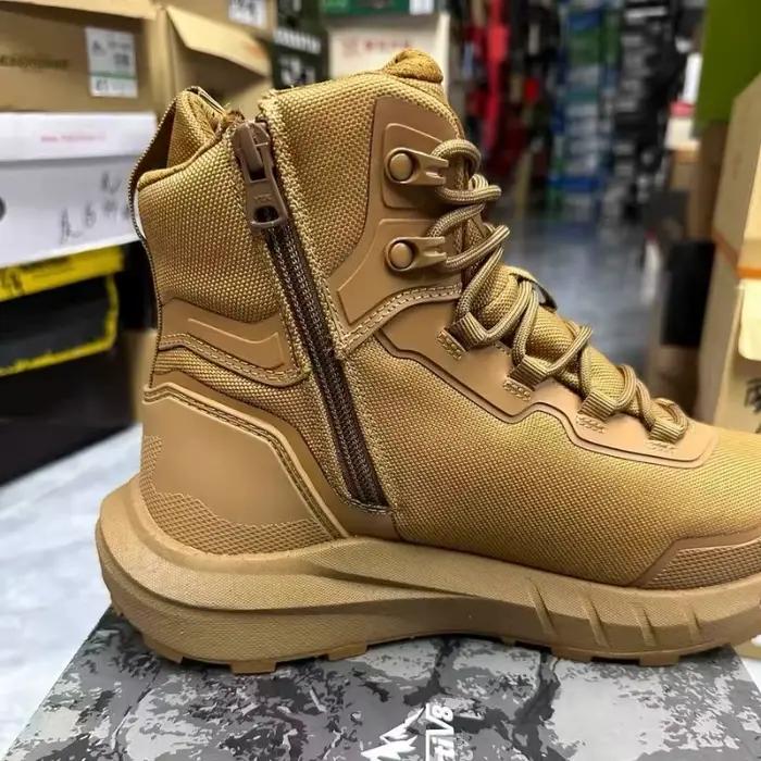Bottes de randonnée montantes confortables de marque originale avec fermeture éclair, idéales pour l'escalade en montagne, collection automne/hiver