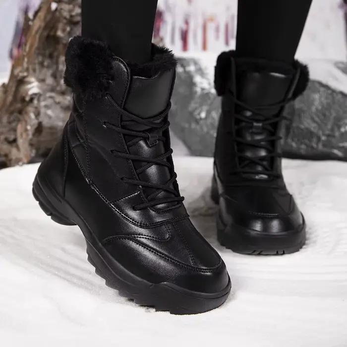 【Bottes mi-mollet pour femmes】Bottes de neige d'hiver pour femmes, bottes d'extérieur confortables, bottes mi-mollet chaudes doublées de polaire, adaptées aux activités intérieures et extérieures en h
