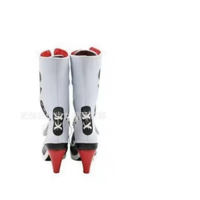 Botte de créateur personnalisée pour femmes, nouveauté d'automne, botte simple ajourée à lacets, bottes au genou noires et blanches, Large 45, botte simple moyenne