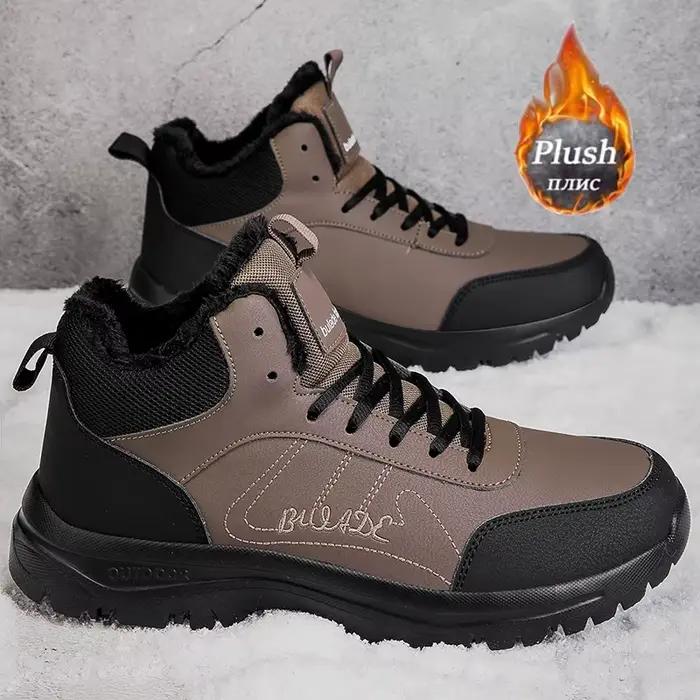 ELUVA Bottes de neige d'hiver pour hommes