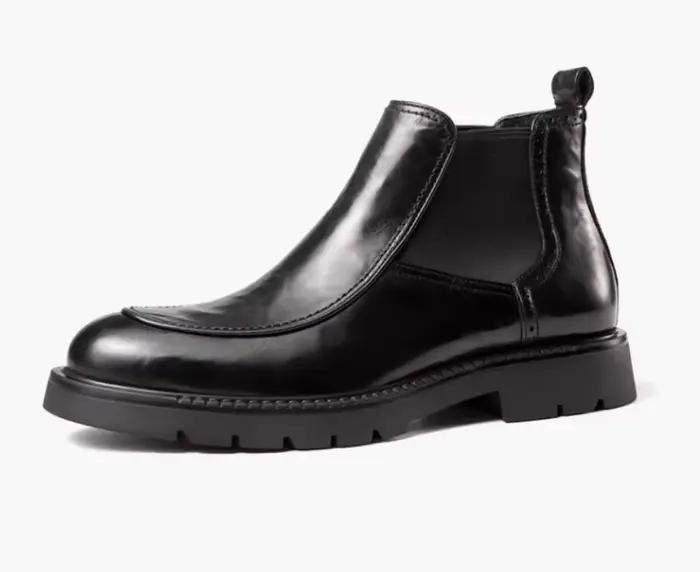 Bottes pour hommes en cuir véritable
