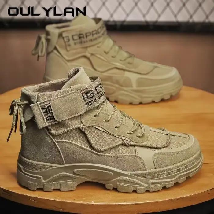 Oulylan hommes bottes de Combat tactiques