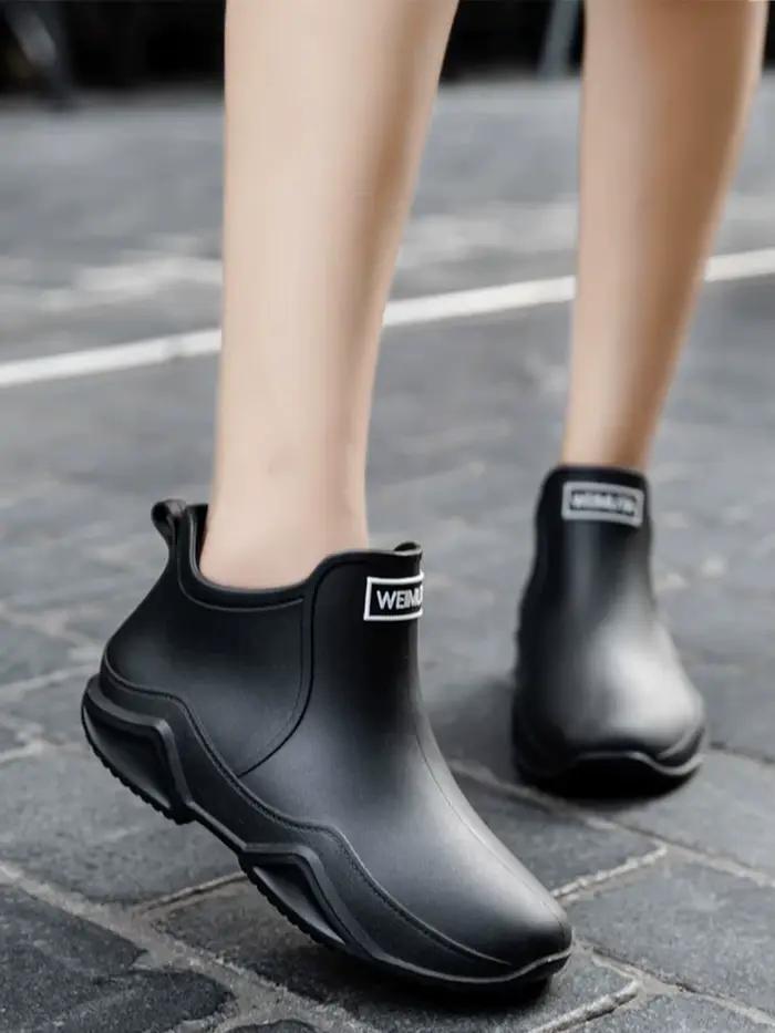 Nouvelles chaussures de pluie cheville femmes