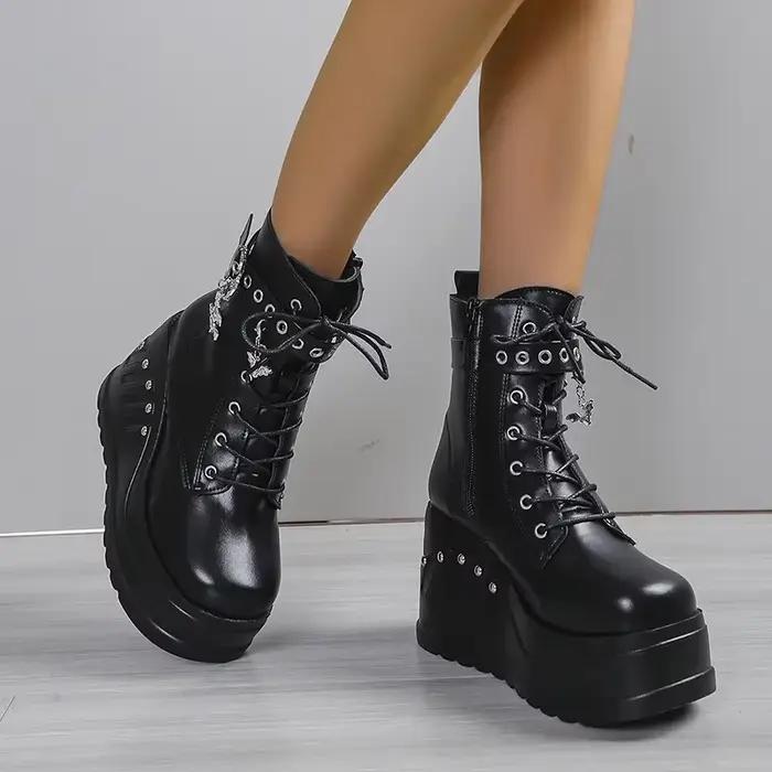 Bottines à Talons Plateforme pour Femme