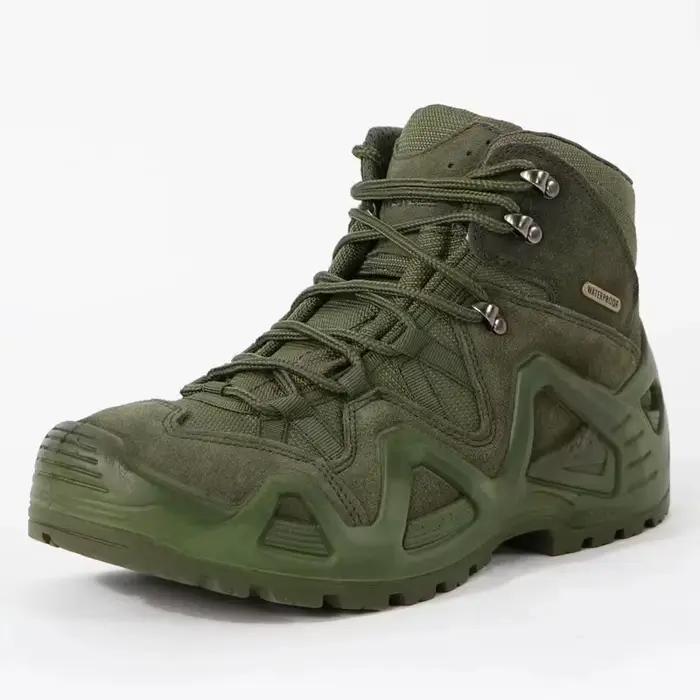 Lynjacye mi coupe vert bottes de Combat hommes femmes taille 39-46 en plein air CS formation chaussures de randonnée désert cheville escalade Bota Masculina