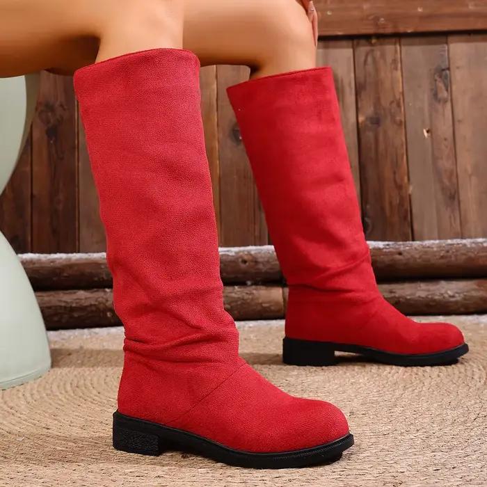 Bottines en velours pour femmes