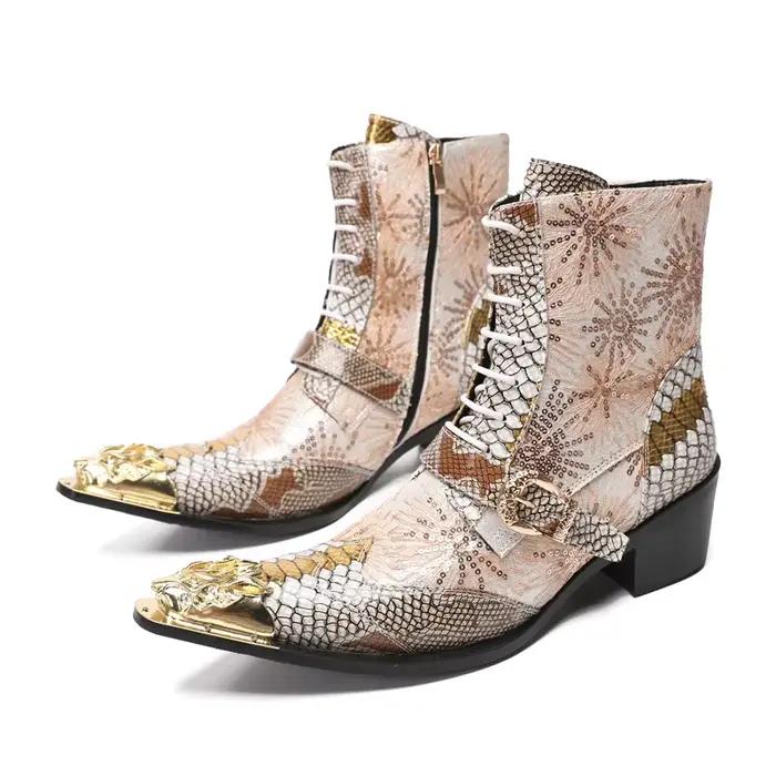 BOARD-Bottes de Luxe à Talons Hauts pour Homme, en Cuir group, Bottes de Rincage, Noires, Italiennes, Stephanfur s, Pointues, Parker, Cowboy