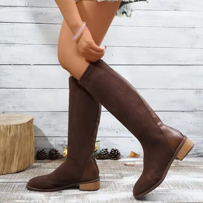 Bottes longues au genou pour femmes
