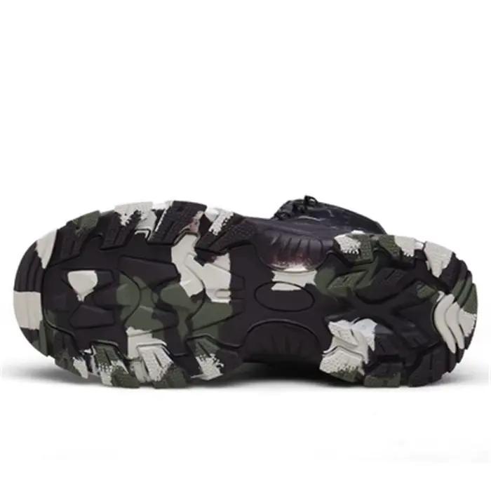 Bottes de sécurité ESDY pour homme, chaussures de chasse tactique, randonnée, camping, tissu en coton respirant, semelle en caoutchouc et EVA, pour activités en plein air