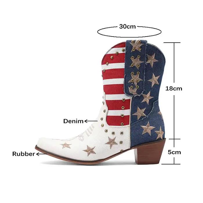 Bottes occidentales de cowboy pour femmes