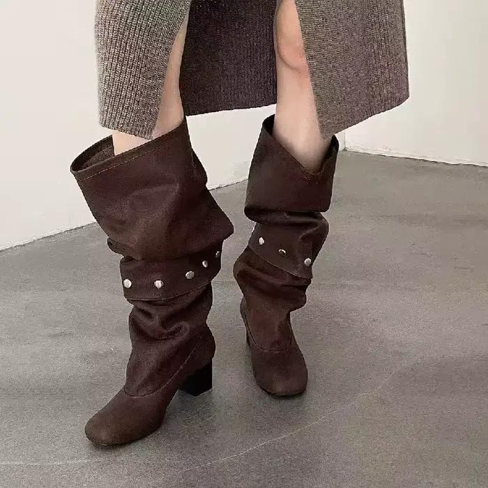 Bottes longues à rivets - Nouveau style 2026
