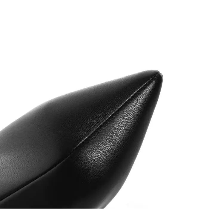 Bottines en cuir verni mat bout pointu talon haut pour femmes occasions spéciales style européen américain grands tailles mode fête nouvelle collection