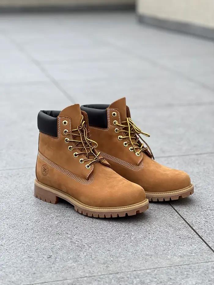 Hommes mode chaussures de plein air en cuir véritable bottes jaunes 2025 mâle décontracté