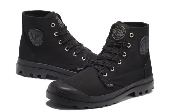 Original extérieur PALLADIUM Pampa classique toile chaussure cheville Botas Cowboy baskets bottes mode toile chaussures taille Eur 35-45