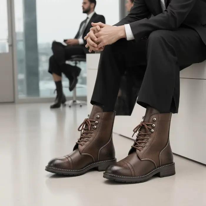 Bottes Homme Tendance Marque Confortable 2026 Chaussures Homme