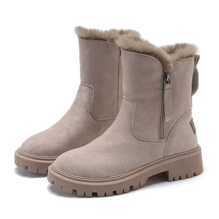 Nouvelles bottes de neige femmes hiver chaud créateur de mode plate-forme