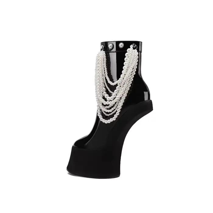 Bottines à plateforme pour femmes européennes et américaines